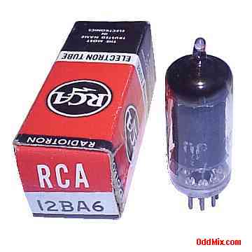 12BA6 Remote Cutoff Pentode Audio RF Amplifier RCA Electronic Vacuum Tube [11 KB]