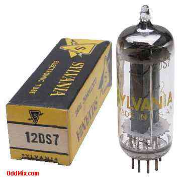 12DS7 Twin-Diode Power Tetrode Sylvania Auto Radio Space Charge 12V Plate Vacuum Tube No. 2[12 KB]