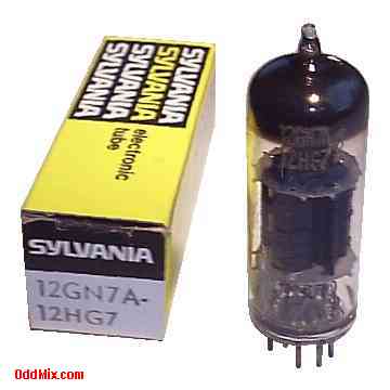 12GN7A-12HG7 Sharp Cutoff Pentode Amplifier Sylvania Electronic Vacuum Tube [10 KB]