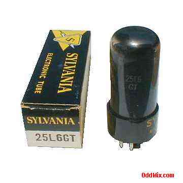 25L6GT Beam Power Sylvania Audio Amplifier SW QRP Transmitter Tube [11 KB]