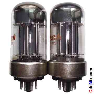 6080 Low-Mu Twin Power Triode AF RF Amplifier RCA Vacuum Electron Tube [12 KB]
