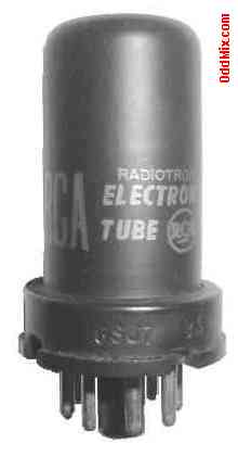 RCA Radiotron 6SJ7 metal jacketed octal vacuum tube (5 Kbytes)