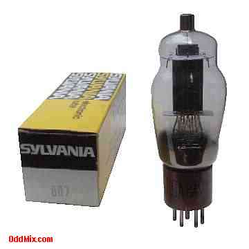 807 Beam Power 100 Mc AF RF Amplifier Oscillator Modulator Sylvania Vacuum Tube [6 KB]