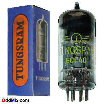 ECC40 Medium-Mu Twin Triode Tungsram Audio Amplifier Vacuum Electron Tube [15 KB]