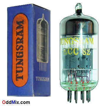 ECC82 Medium-Mu Twin Triode Tungsram Audio Amplifier Vacuum Electron Tube 2 [15 KB]
