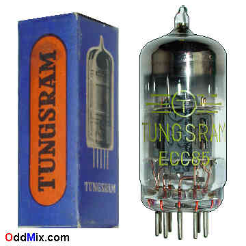 ECC85 Double High-Mu Triode AF RF Amplifier Tungsram Vacuum Electronic Tube 4 [15 KB]