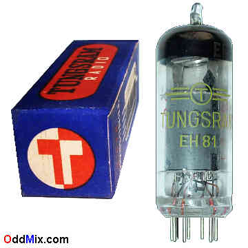 EH81 Heptode Mixer Amplifier Tungsram Vacuum Electron Tube [13 KB]