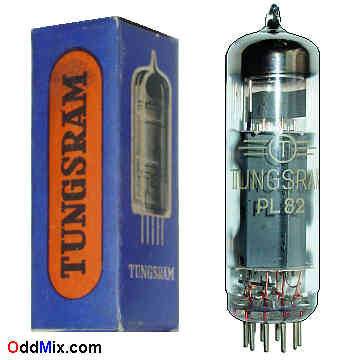 PL82 Power Pentode Tungsram AF RF SW Amplifier Oscillator Vacuum Electronic Tube 2 [14 KB]